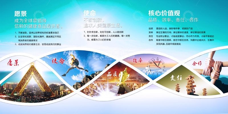 企业理念宣传海报设计模板