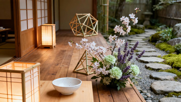 日式庭院花艺装饰设计