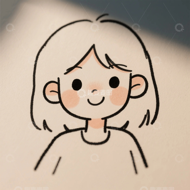 高清大图下载【趣麦麦图】卡通人物简笔画头像
