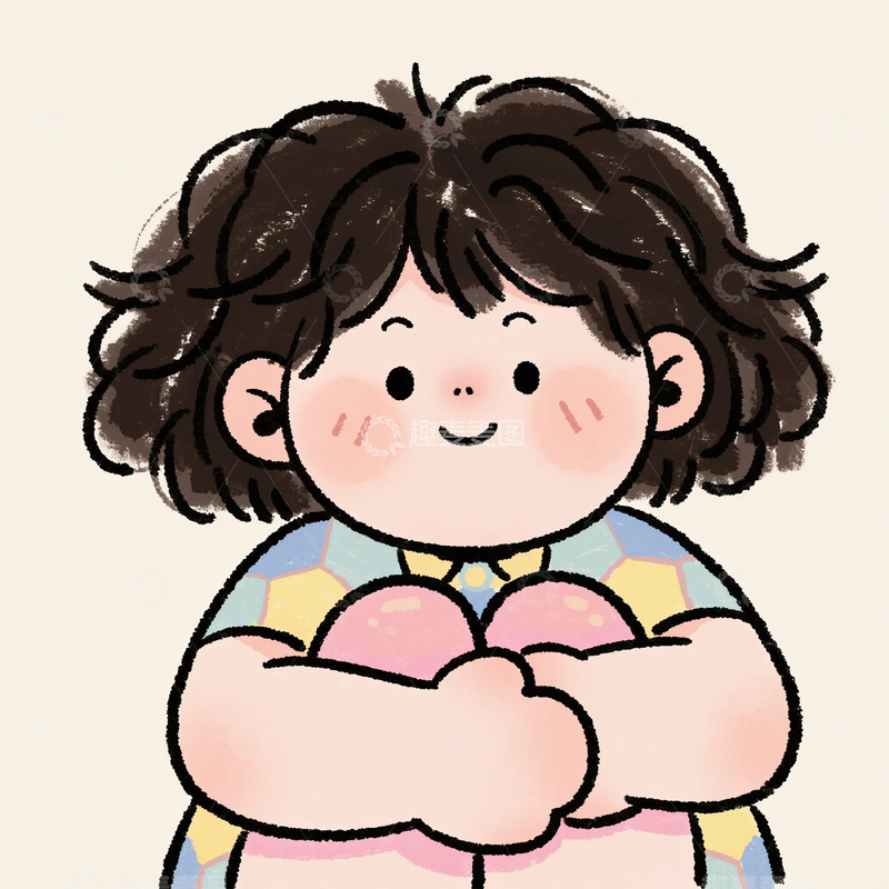 高清大图下载【趣麦麦图】卡通风可爱小男孩插画