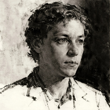 素描人像男性头像绘画素材