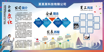 科技企业文化宣传海报