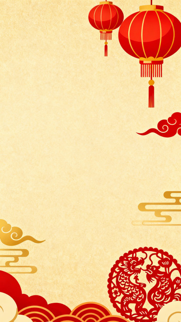 中国风春节节日喜庆背景8