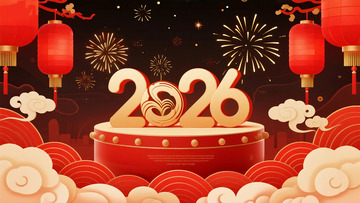 2026新年元旦节日背景10