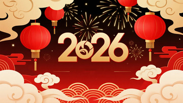 2026新年元旦节日背景7