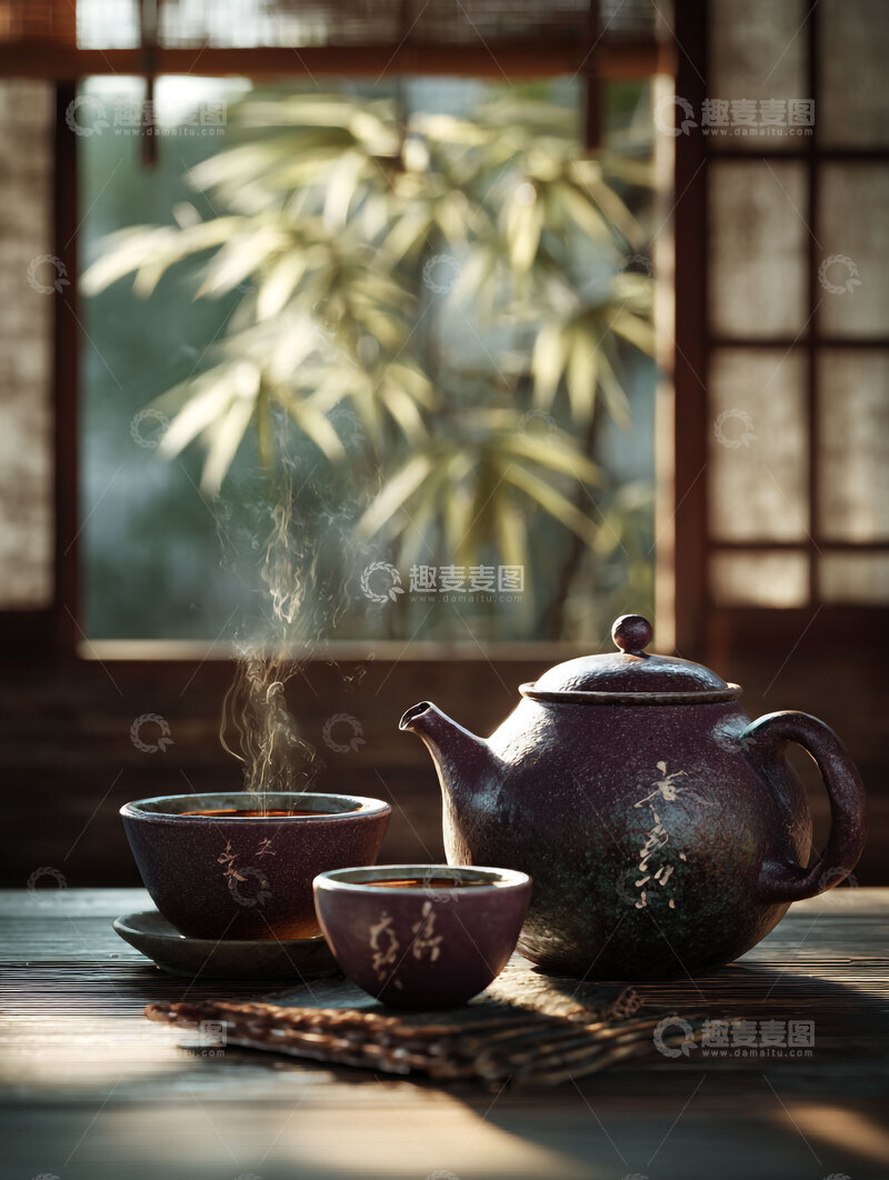 高清大图下载【趣麦麦图】-茶水  澄澈  清冽  