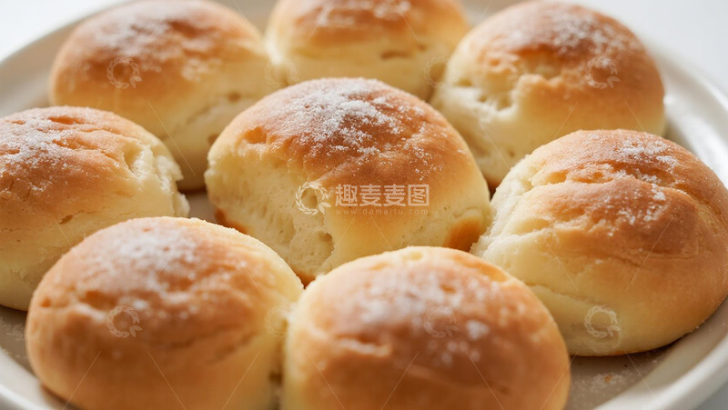 高清大图下载【趣麦麦图】点心系列之烤面包