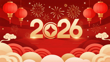 2026新年元旦节日背景15