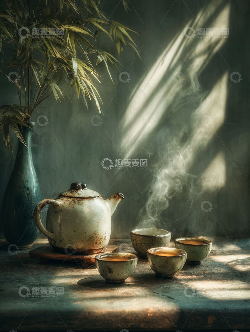 高清大图下载【趣麦麦图】茶水  澄澈  暖腹  