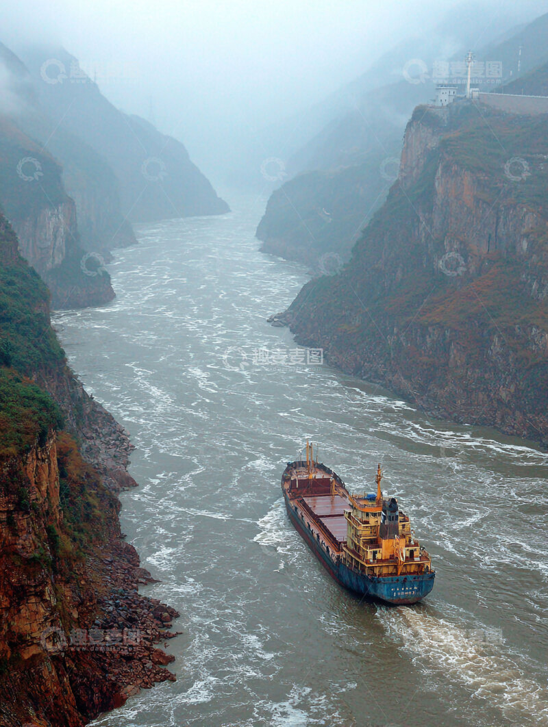 高清大图下载【趣麦麦图】江水  奔腾  通途  