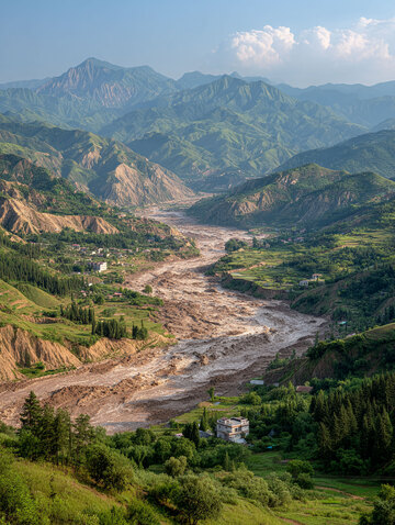 河水  奔腾  涡旋
