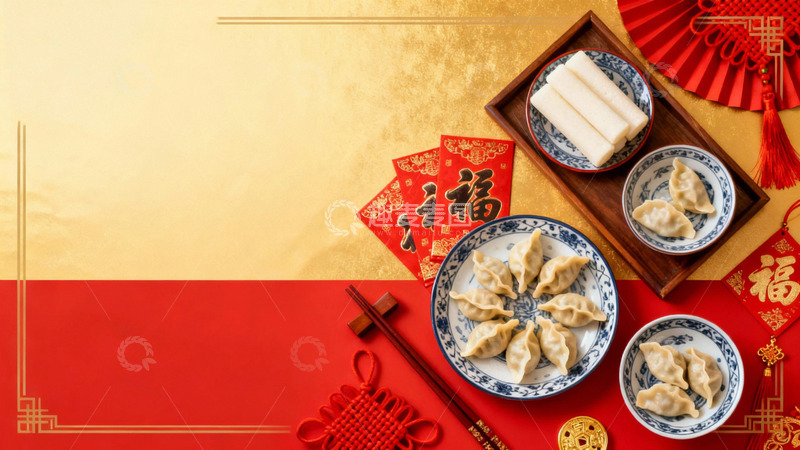 高清大图下载【趣麦麦图】国风节日背景3