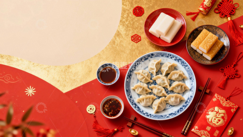 高清大图下载【趣麦麦图】国风节日背景7