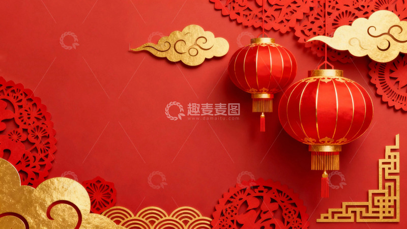 高清大图下载【趣麦麦图】中国节日背景3