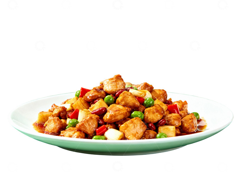 高清大图下载【趣麦麦图】-免扣美食宫保鸡丁2