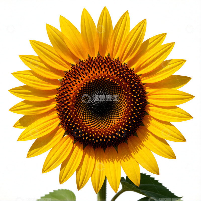 高清大图下载【趣麦麦图】鲜艳向日葵特写摄影图片