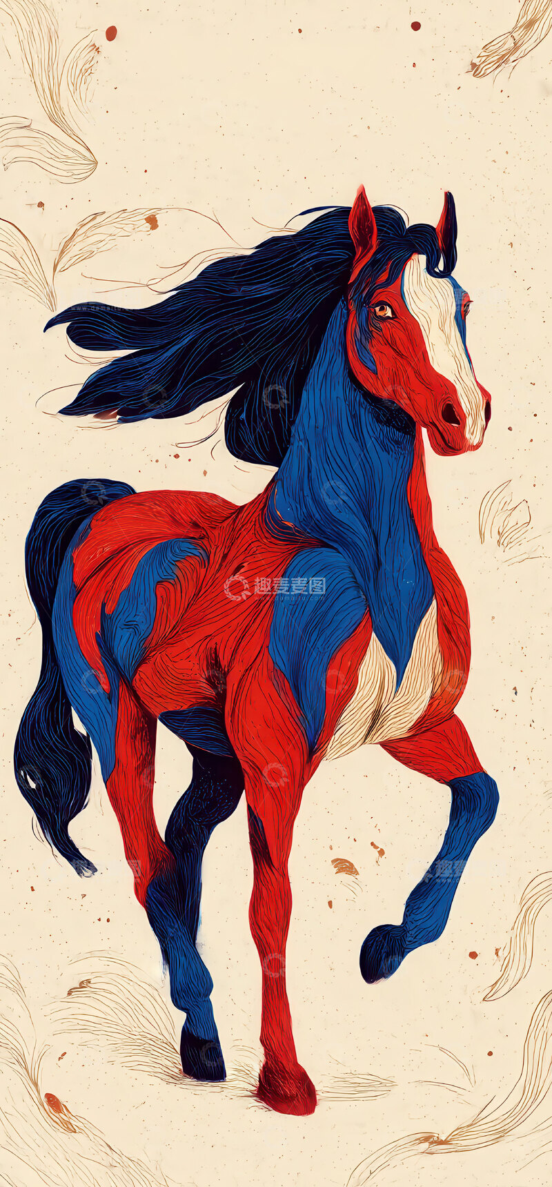 高清大图下载【趣麦麦图】马儿  骏逸  忠诚