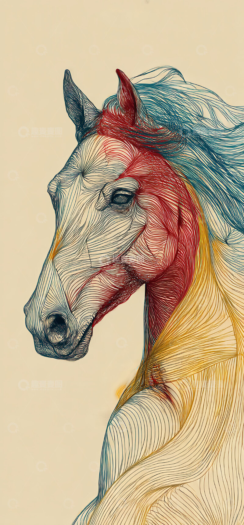 高清大图下载【趣麦麦图】马儿  骏逸  迅捷  