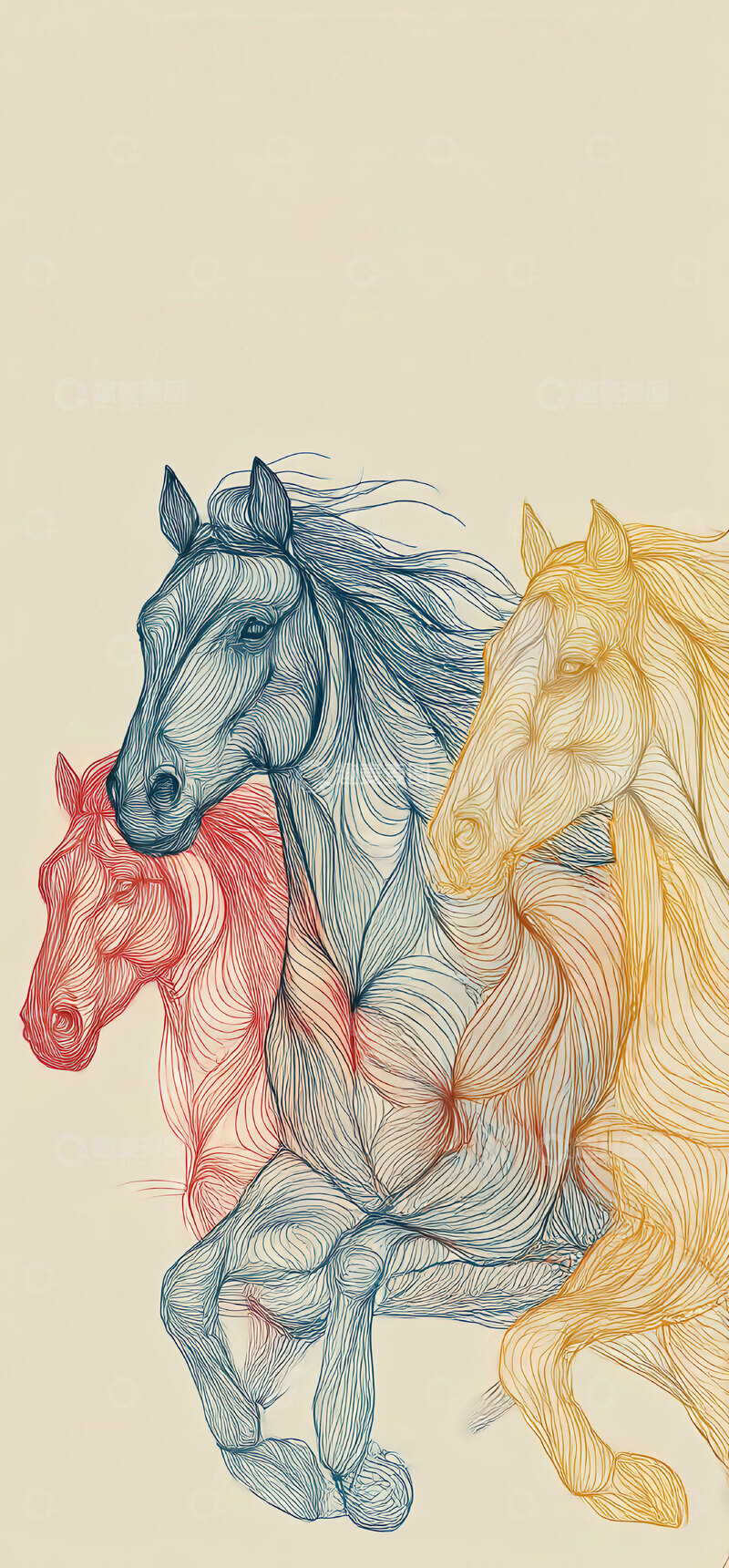 高清大图下载【趣麦麦图】马儿  骏逸  昂扬 