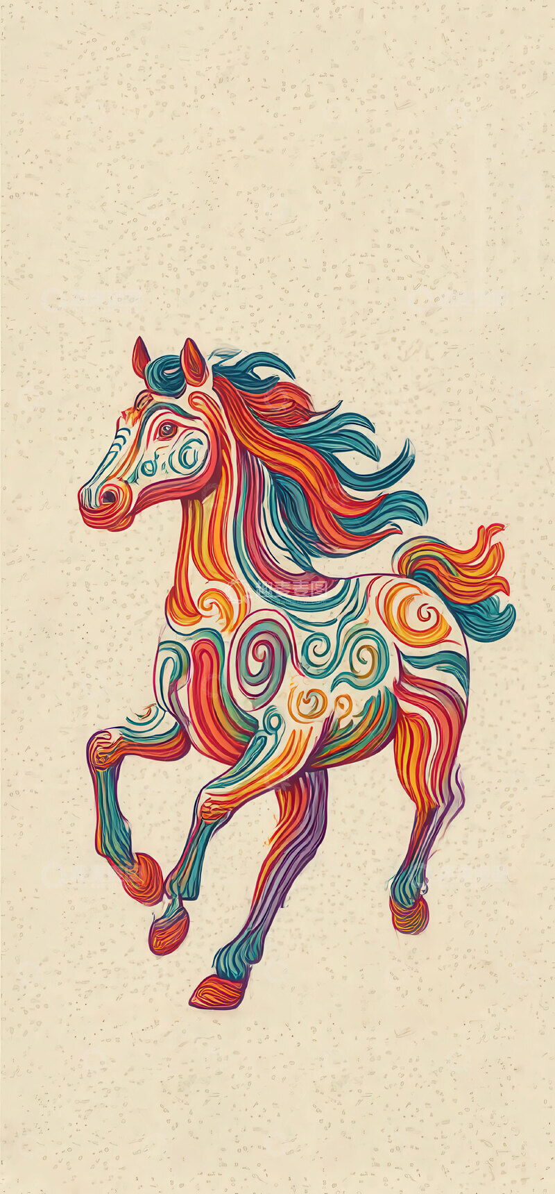 高清大图下载【趣麦麦图】马儿  骏逸  奔腾  