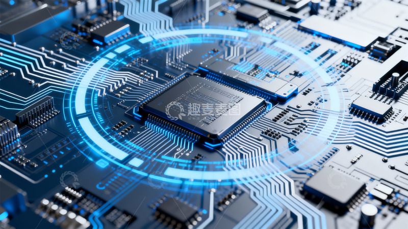 高清大图下载【趣麦麦图】科技芯片电路板电子元件