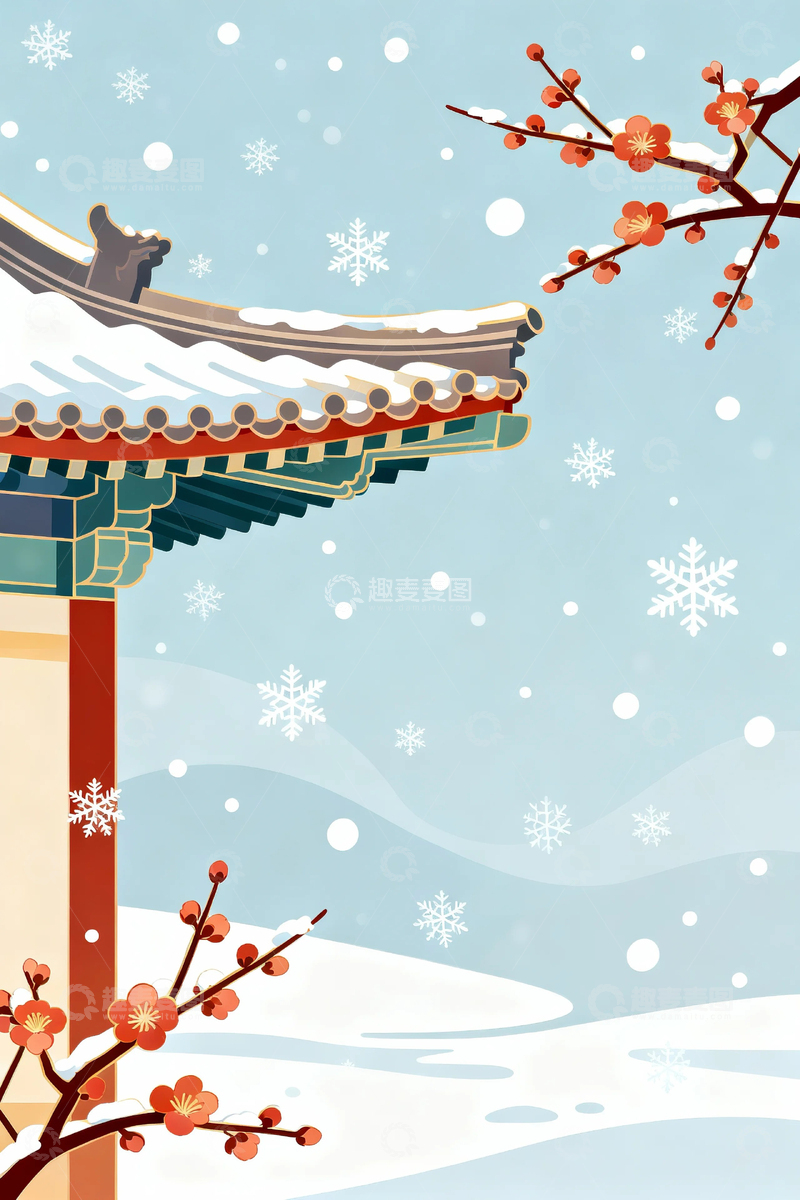 高清大图下载【趣麦麦图】-冬季冬天雪景7