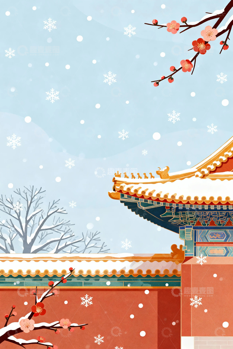 高清大图下载【趣麦麦图】-冬季冬天雪景8