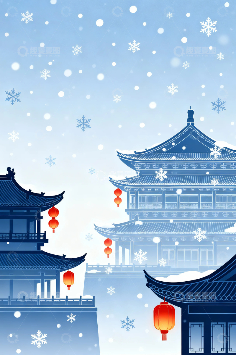 高清大图下载【趣麦麦图】-冬季冬天雪景13