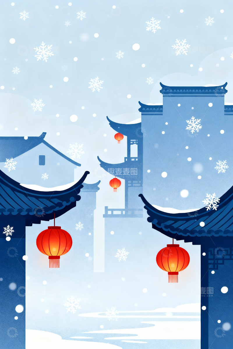 高清大图下载【趣麦麦图】-冬季冬天雪景1