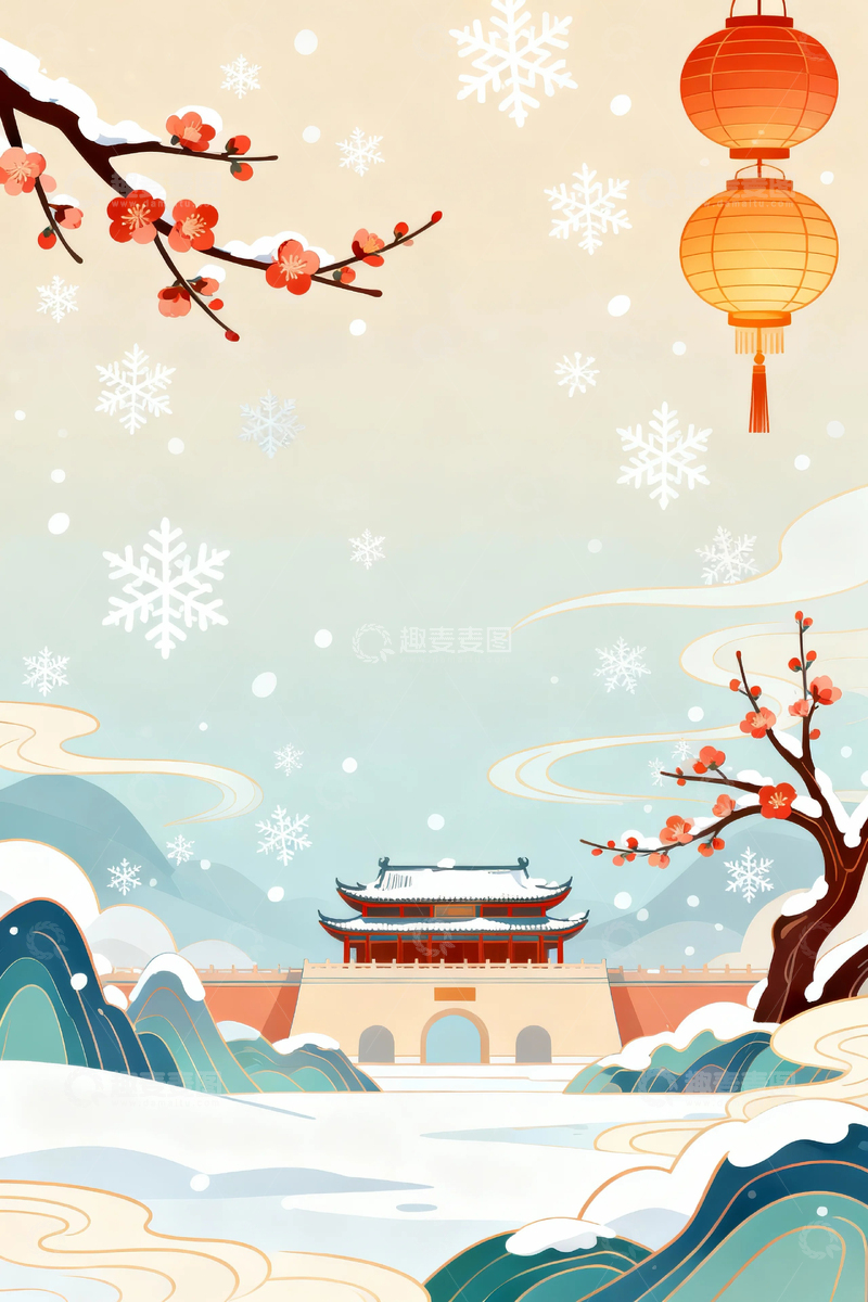 高清大图下载【趣麦麦图】冬季冬天雪景5