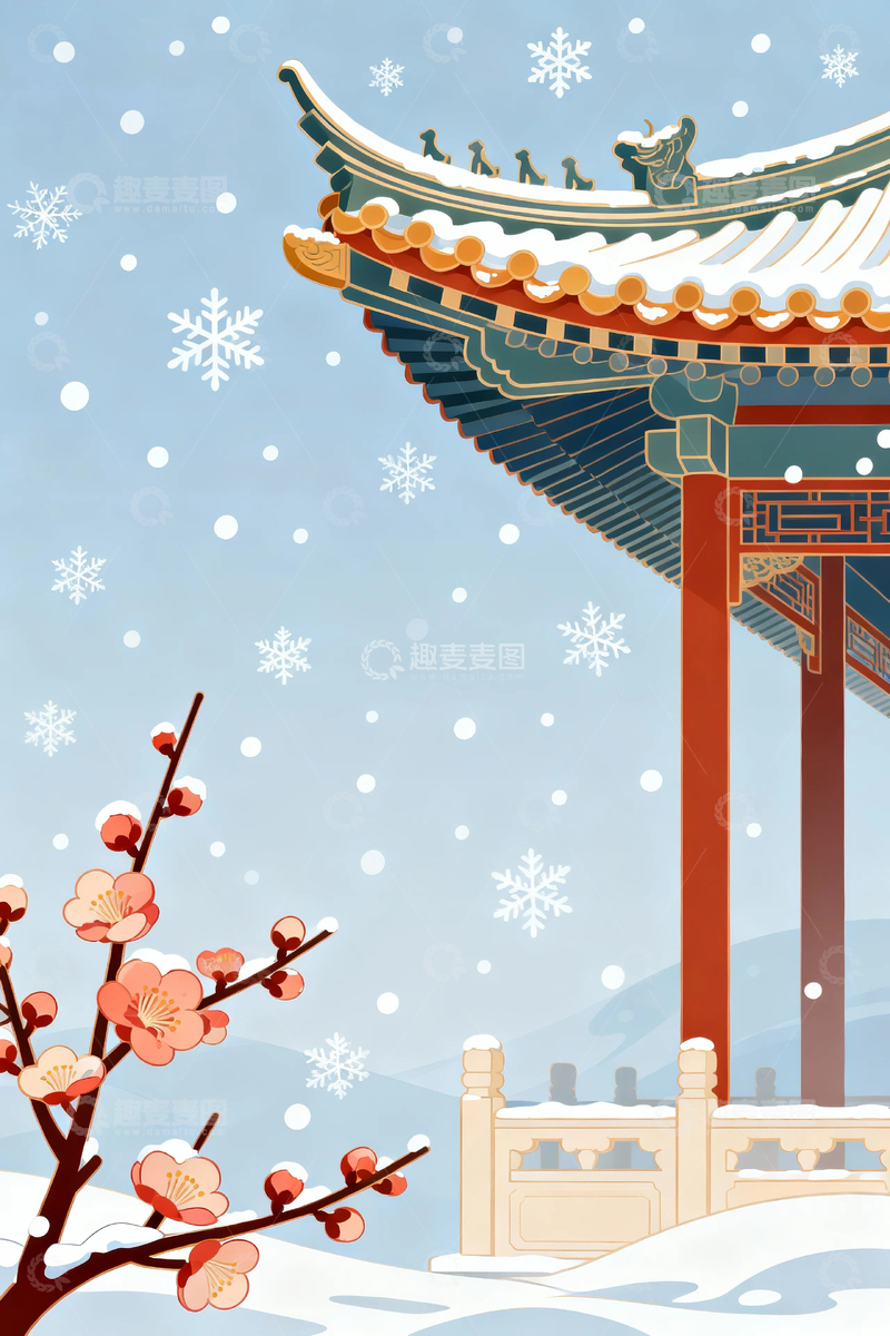 高清大图下载【趣麦麦图】冬季冬天雪景6