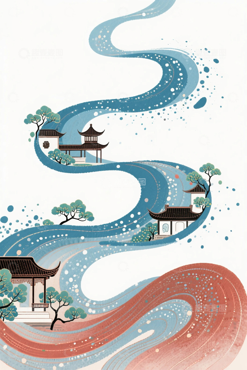 高清大图下载【趣麦麦图】中国风水墨山水5