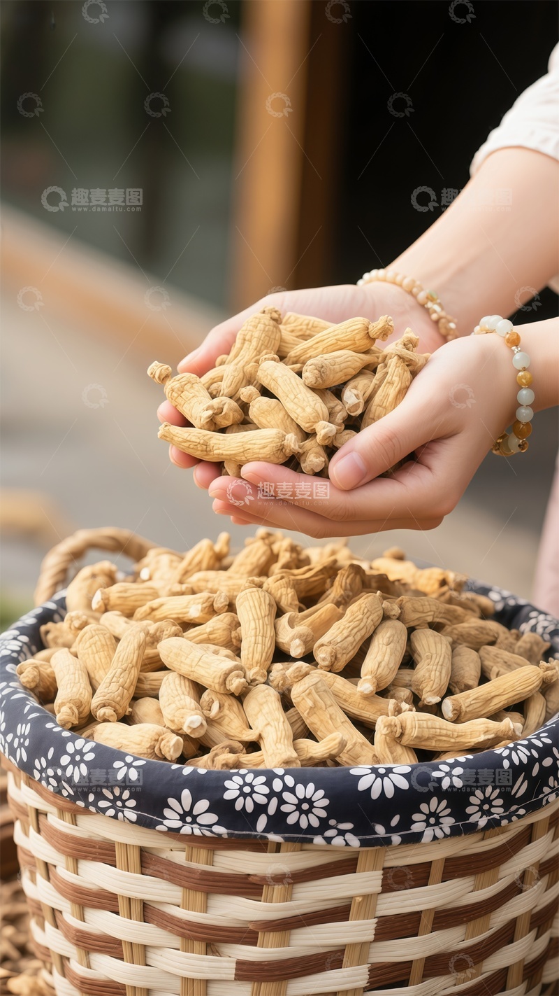 高清大图下载【趣麦麦图】田园风花生丰收图