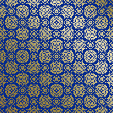 蓝金中式几何花纹背景图16