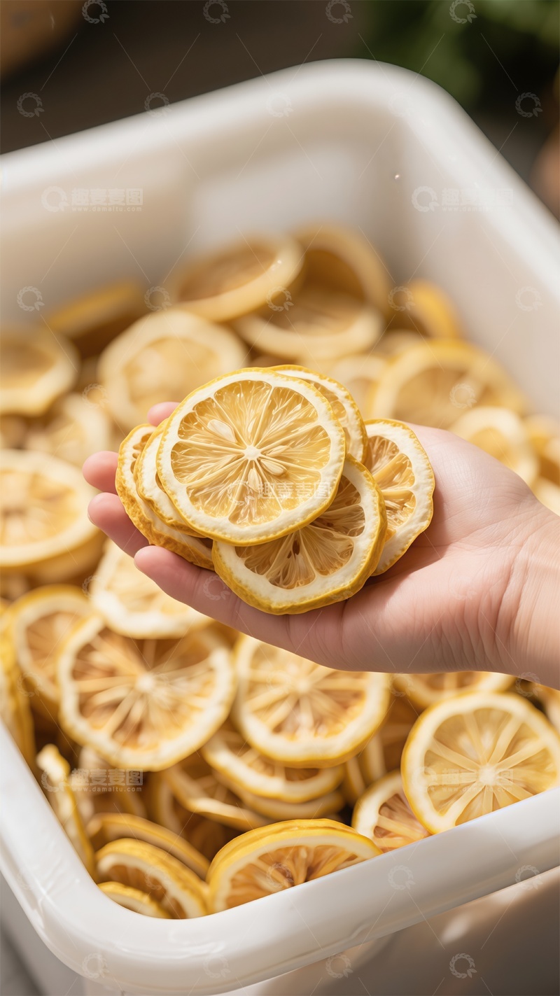 高清大图下载【趣麦麦图】柠檬干特写美食摄影