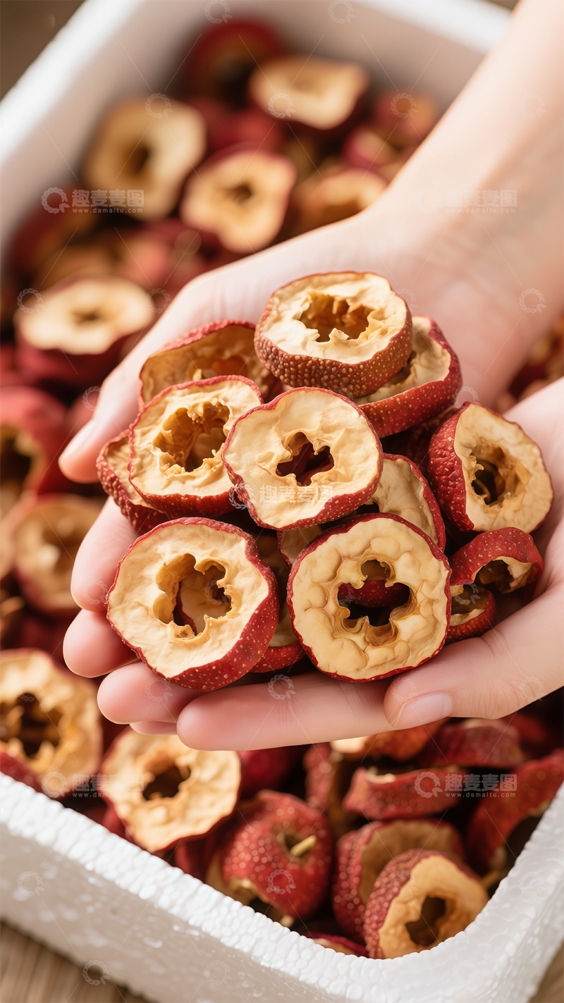 高清大图下载【趣麦麦图】山楂切片特写摄影图片