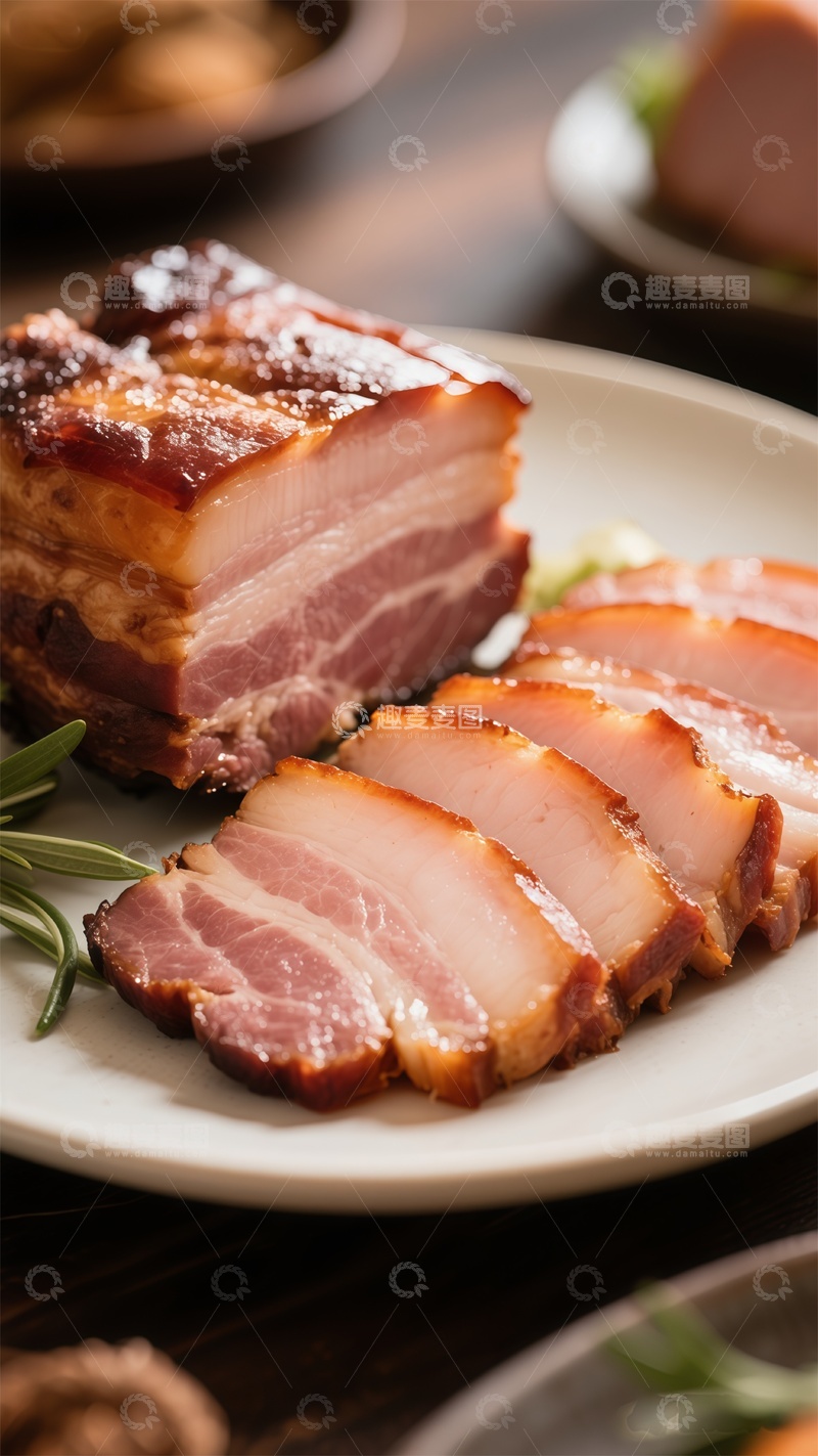 高清大图下载【趣麦麦图】烤乳猪美食摄影图片