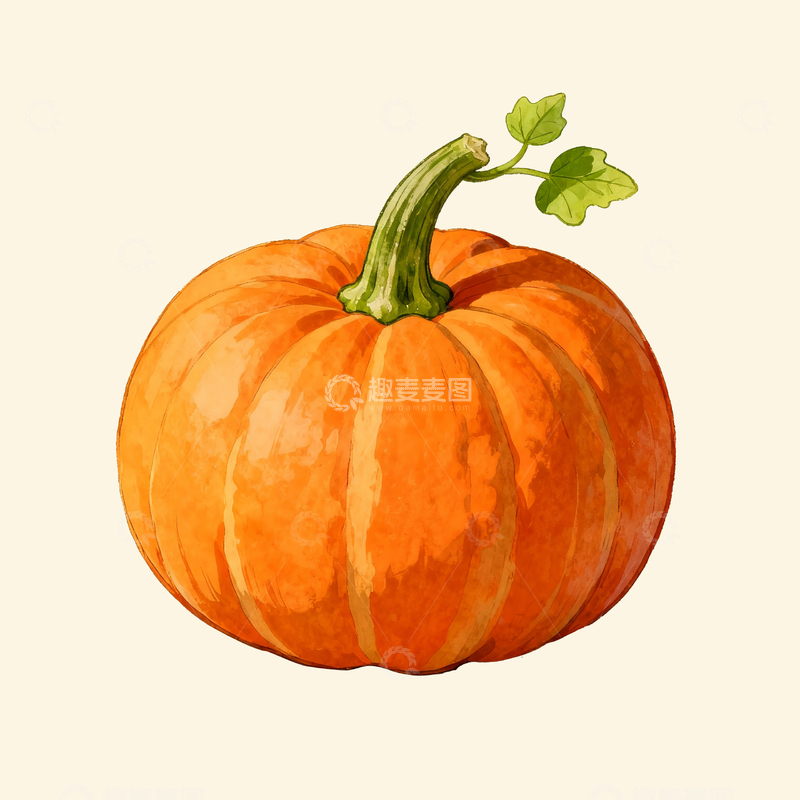 源文件下载【趣麦麦图】插画风格南瓜3