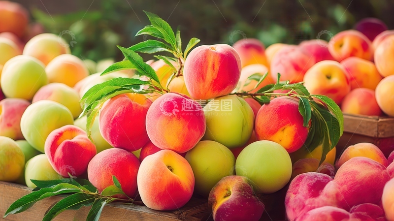 桃子  粉颊  馥郁