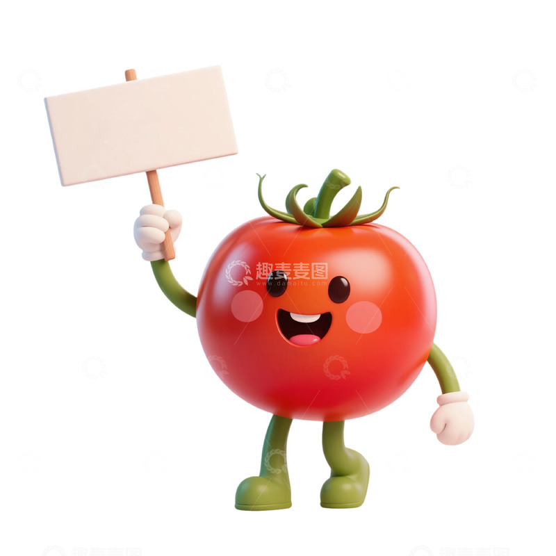高清大图下载【趣麦麦图】可爱卡通番茄形象设计元素