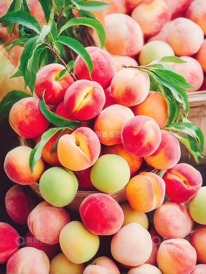 高清大图下载【趣麦麦图】桃子  粉颊  暖香