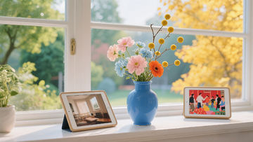 窗台窗外风景风光静物摄影