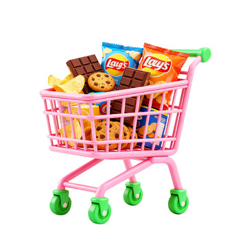 迷你购物车零食玩具