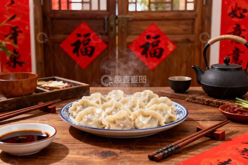 高清大图下载【趣麦麦图】饺子煎饺蒸饺水饺2