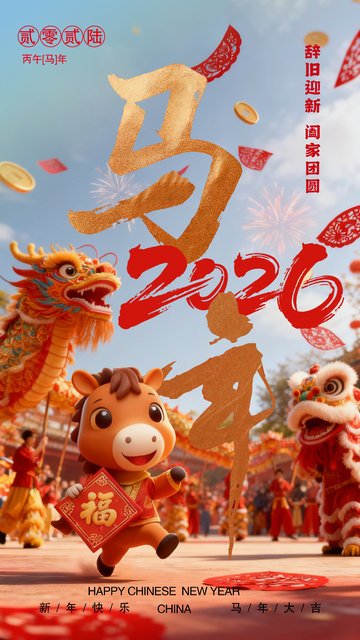 2026春节喜庆插画
