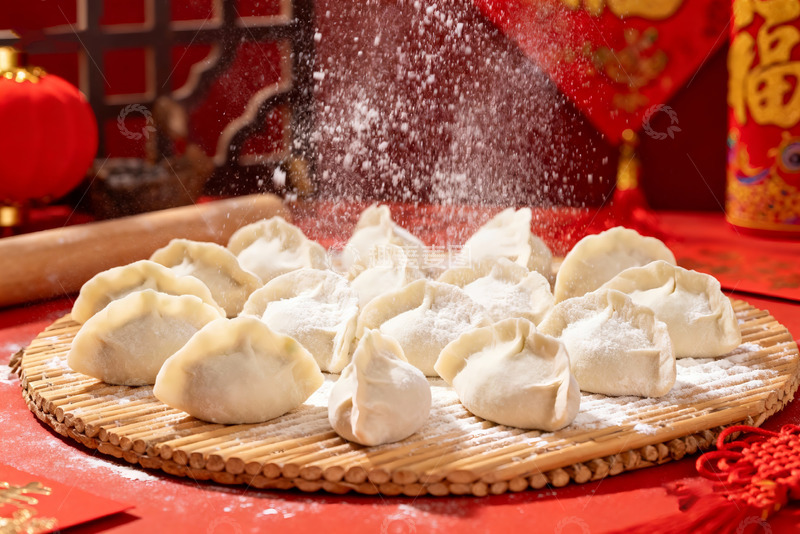 高清大图下载【趣麦麦图】手工包制的新鲜饺子