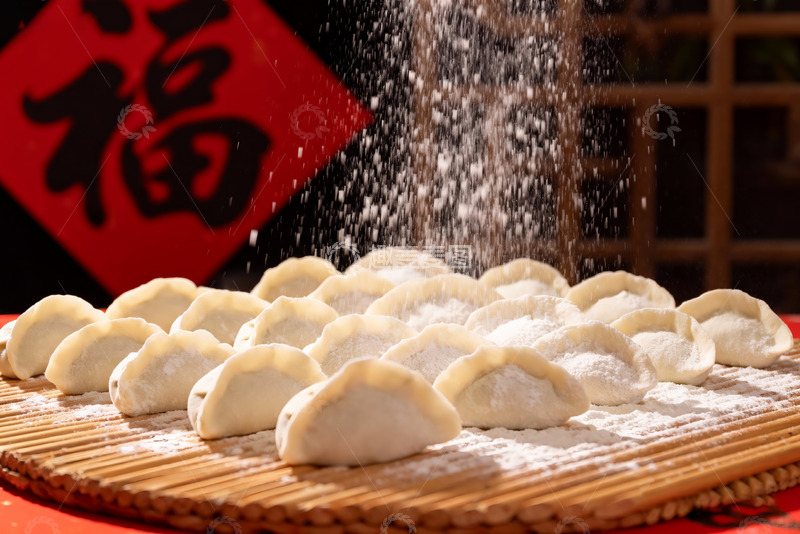 高清大图下载【趣麦麦图】包肉馅白面饺子0