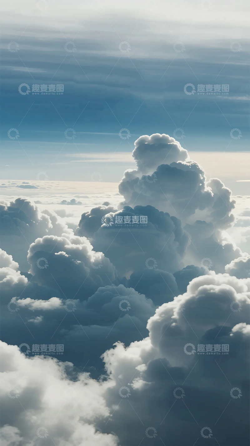 高清大图下载【趣麦麦图】云端美景壮观云层摄影