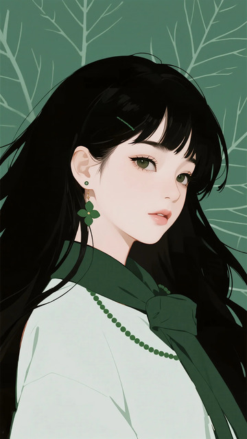 动漫风格女子插画