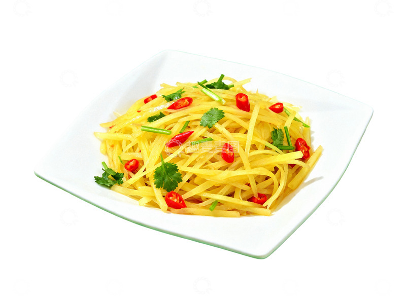 高清大图下载【趣麦麦图】中国菜美食酸辣土豆丝